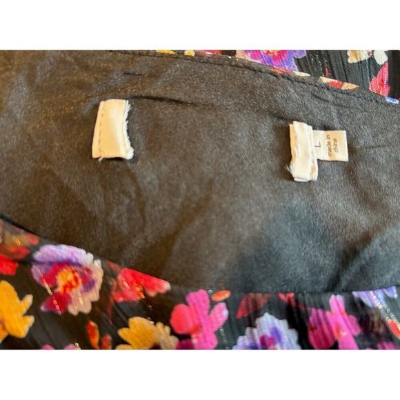 NWOT ASTR The Label Calista Floral Blue Red Ditsy One Shoulder Midi Dress L - Picture 13 of 13